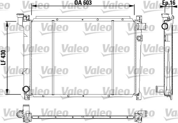 Valeo 731087 - Radiators, Motora dzesēšanas sistēma ps1.lv