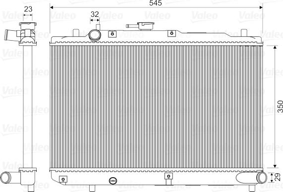 Valeo 731036 - Radiators, Motora dzesēšanas sistēma ps1.lv