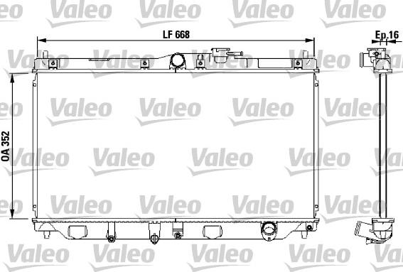 Valeo 731076 - Radiators, Motora dzesēšanas sistēma ps1.lv