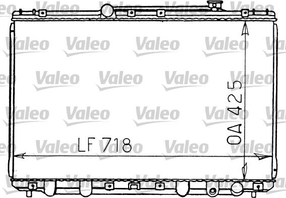 Valeo 731196 - Radiators, Motora dzesēšanas sistēma ps1.lv