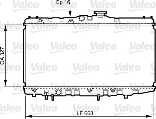 Valeo 731105 - Radiators, Motora dzesēšanas sistēma ps1.lv