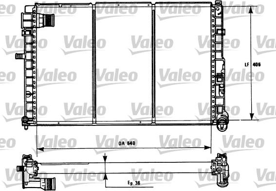 Valeo 731185 - Radiators, Motora dzesēšanas sistēma ps1.lv