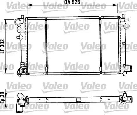 Valeo 731186 - Radiators, Motora dzesēšanas sistēma ps1.lv