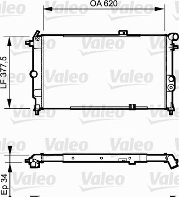 Valeo 731174 - Radiators, Motora dzesēšanas sistēma ps1.lv