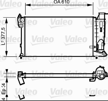 Valeo 731176 - Radiators, Motora dzesēšanas sistēma ps1.lv