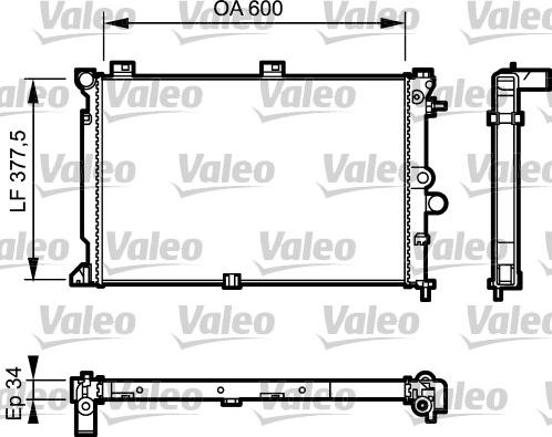 Valeo 731170 - Radiators, Motora dzesēšanas sistēma ps1.lv