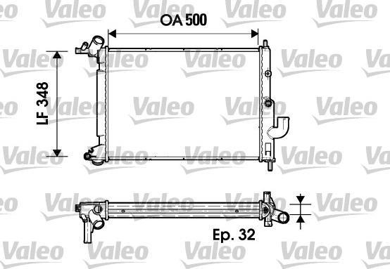 Valeo 731846 - Radiators, Motora dzesēšanas sistēma ps1.lv