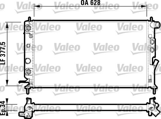 Valeo 731848 - Radiators, Motora dzesēšanas sistēma ps1.lv