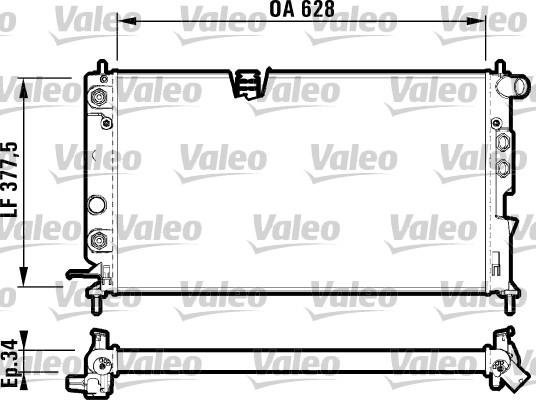 Valeo 731847 - Radiators, Motora dzesēšanas sistēma ps1.lv