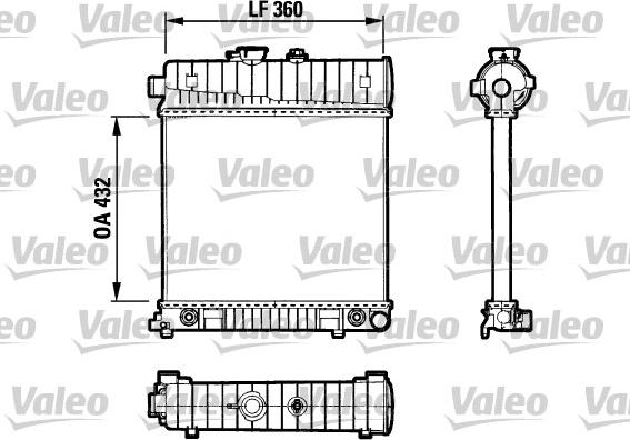 Valeo 731804 - Radiators, Motora dzesēšanas sistēma ps1.lv