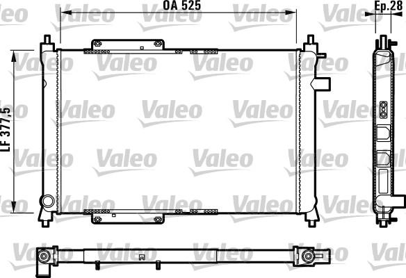 Valeo 731818 - Radiators, Motora dzesēšanas sistēma ps1.lv