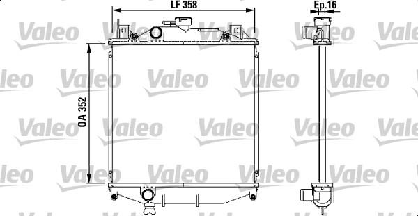 Valeo 731828 - Radiators, Motora dzesēšanas sistēma ps1.lv