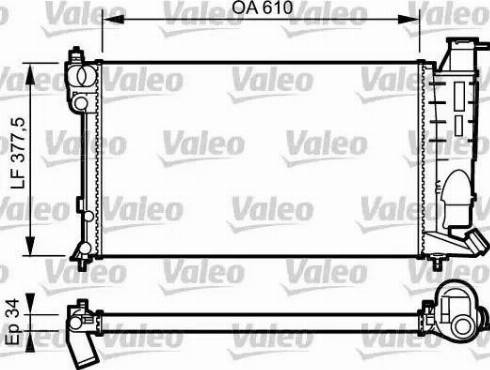 Valeo 731390 - Radiators, Motora dzesēšanas sistēma ps1.lv