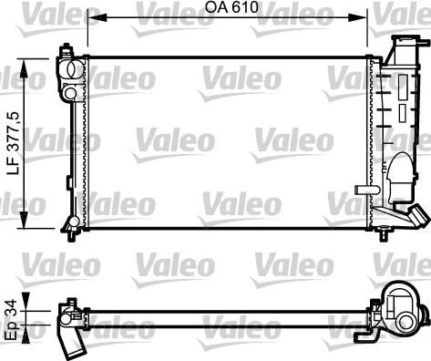 Valeo 731391 - Radiators, Motora dzesēšanas sistēma ps1.lv