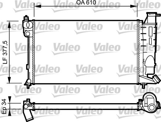 Valeo 731389 - Radiators, Motora dzesēšanas sistēma ps1.lv