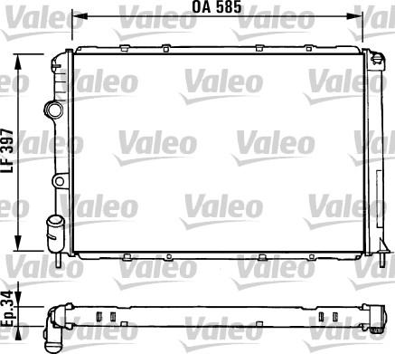 Valeo 731380 - Radiators, Motora dzesēšanas sistēma ps1.lv