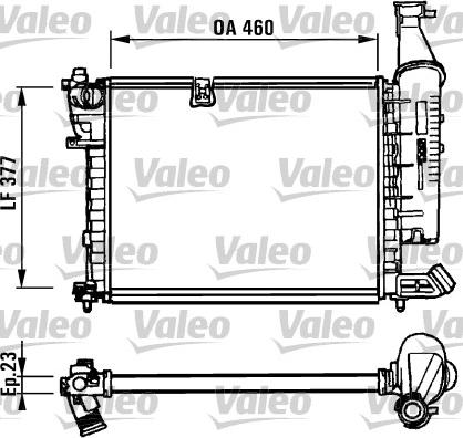 Valeo 731295 - Radiators, Motora dzesēšanas sistēma ps1.lv