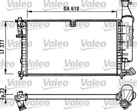 Valeo 731296 - Radiators, Motora dzesēšanas sistēma ps1.lv