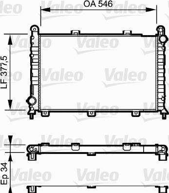 Valeo 731251 - Radiators, Motora dzesēšanas sistēma ps1.lv