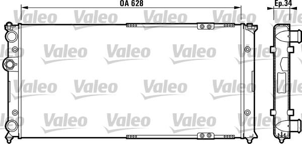 Valeo 731264 - Radiators, Motora dzesēšanas sistēma ps1.lv