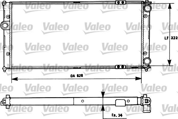 Valeo 731266 - Radiators, Motora dzesēšanas sistēma ps1.lv