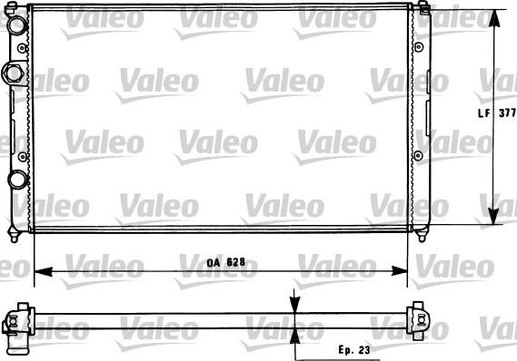 Valeo 731268 - Radiators, Motora dzesēšanas sistēma ps1.lv