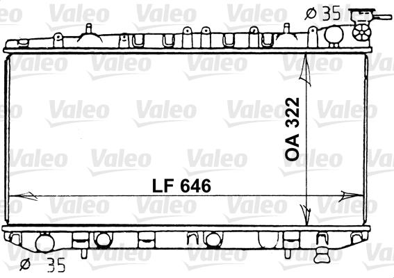 Valeo 731202 - Radiators, Motora dzesēšanas sistēma ps1.lv