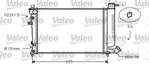 Valeo 731754 - Radiators, Motora dzesēšanas sistēma ps1.lv