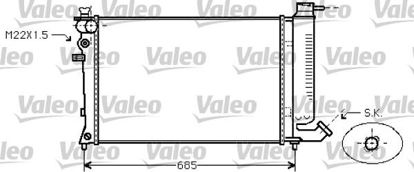 Valeo 731753 - Radiators, Motora dzesēšanas sistēma ps1.lv