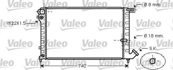 Valeo 731752 - Radiators, Motora dzesēšanas sistēma ps1.lv