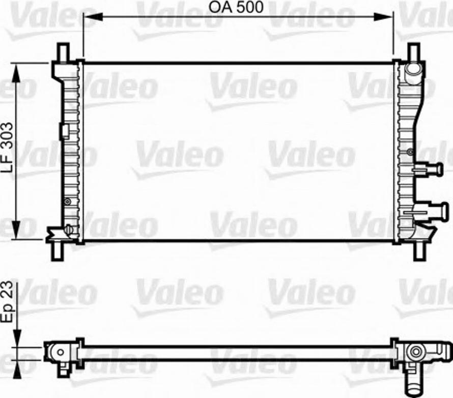 Valeo 731734 - Radiators, Motora dzesēšanas sistēma ps1.lv