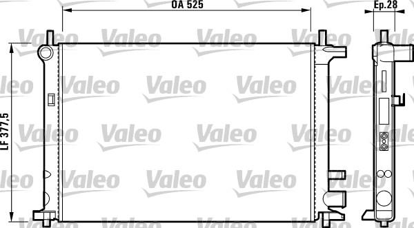 Valeo 731736 - Radiators, Motora dzesēšanas sistēma ps1.lv