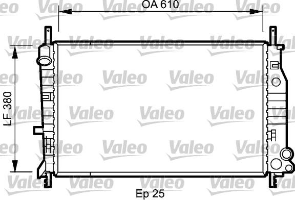 Valeo 731724 - Radiators, Motora dzesēšanas sistēma ps1.lv