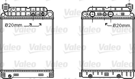 Valeo 733416 - Radiators, Motora dzesēšanas sistēma ps1.lv