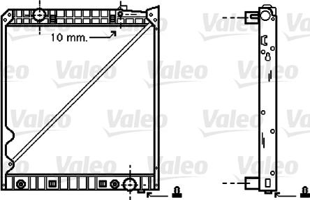 Valeo 733418 - Radiators, Motora dzesēšanas sistēma ps1.lv