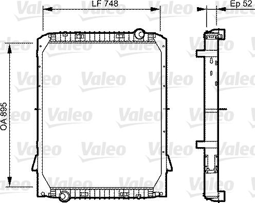 Valeo 733482 - Radiators, Motora dzesēšanas sistēma ps1.lv