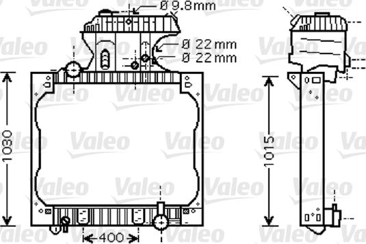 Valeo 733429 - Radiators, Motora dzesēšanas sistēma ps1.lv