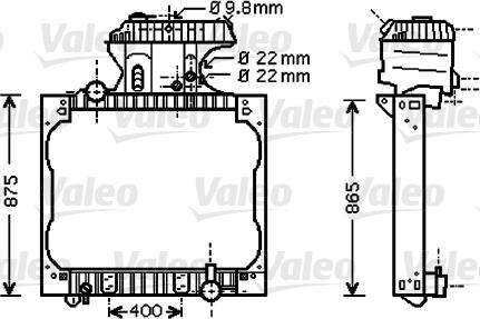 Valeo 733428 - Radiators, Motora dzesēšanas sistēma ps1.lv