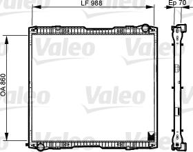 Valeo 733540 - Radiators, Motora dzesēšanas sistēma ps1.lv