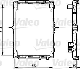 Valeo 733547 - Radiators, Motora dzesēšanas sistēma ps1.lv