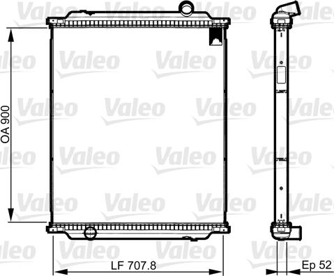 Valeo 733517 - Radiatora siets, Motora dzesēšanas sistēma ps1.lv