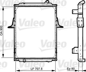 Valeo 733536 - Radiators, Motora dzesēšanas sistēma ps1.lv