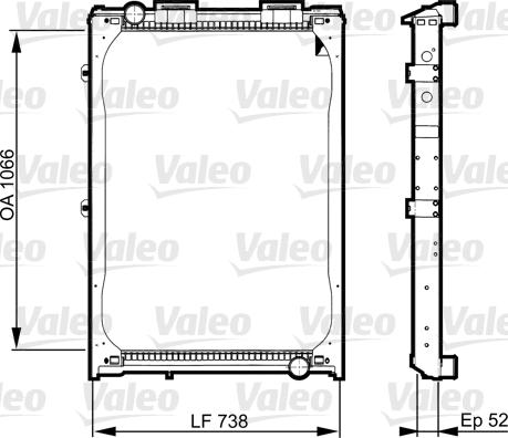 Valeo 733529 - Radiators, Motora dzesēšanas sistēma ps1.lv