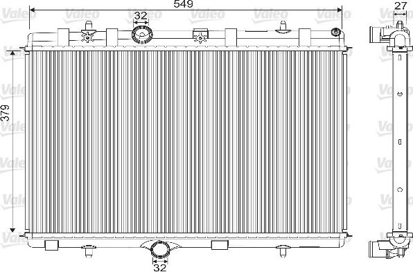 Valeo 733101 - Radiators, Motora dzesēšanas sistēma ps1.lv