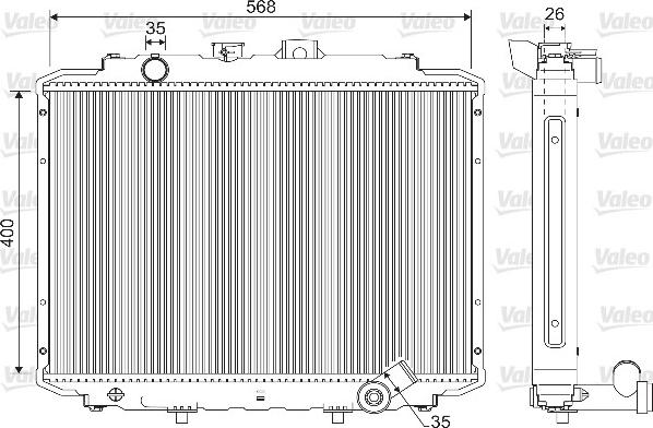 Valeo 733102 - Radiators, Motora dzesēšanas sistēma ps1.lv