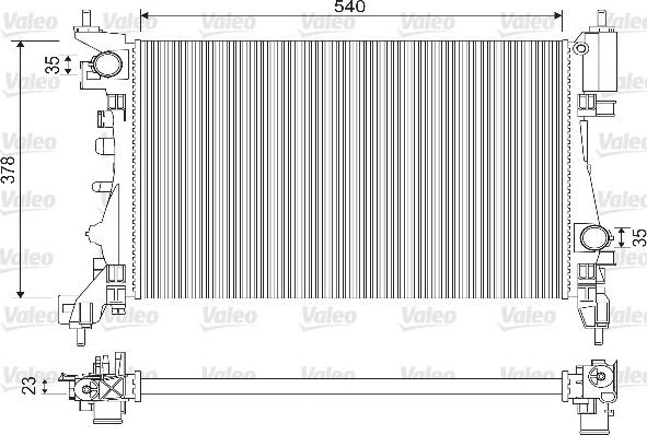 Valeo 733114 - Radiators, Motora dzesēšanas sistēma ps1.lv