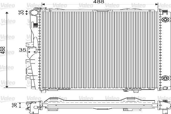 Valeo 733134 - Radiators, Motora dzesēšanas sistēma ps1.lv