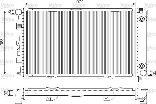 Valeo 733135 - Radiators, Motora dzesēšanas sistēma ps1.lv