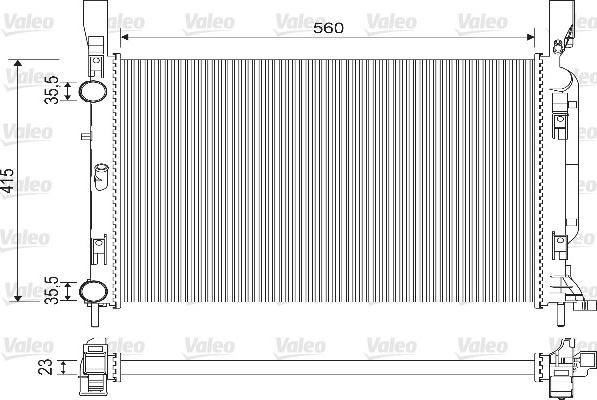 Valeo 733122 - Radiators, Motora dzesēšanas sistēma ps1.lv