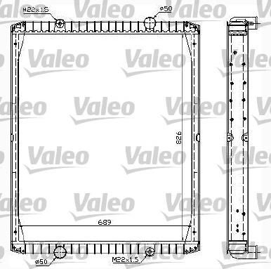 Valeo 732998 - Radiators, Motora dzesēšanas sistēma ps1.lv